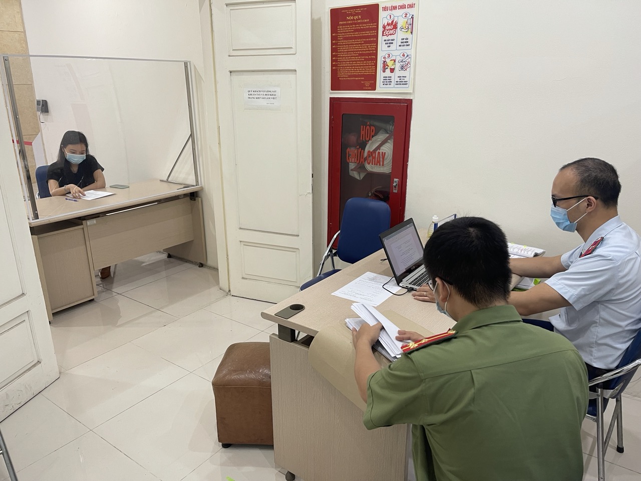 Một trong 3 cá nhân trong buổi làm việc với Thanh tra Sở TT&TT.