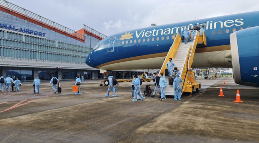 Sân bay quốc tế Vân Đồn (tỉnh Quảng Ninh) đón chuyến bay thí điểm