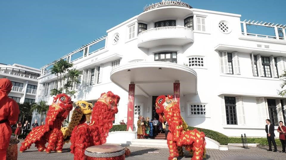 Múa Lân mừng năm mới tại Azerai La Residence Huế