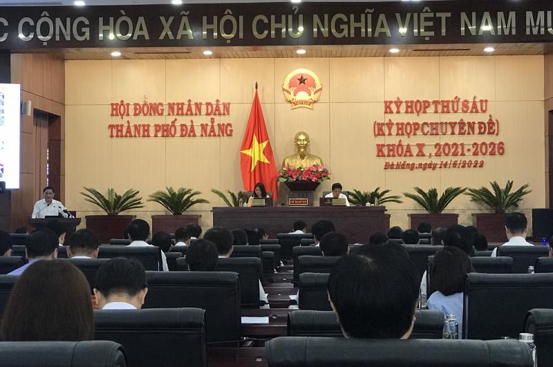 Ảnh 1. Quang cảnh kỳ họp thứ 6 (Kỳ họp chuyên đề) Hội đồng nhân dân thành phố Đà Nẵng.