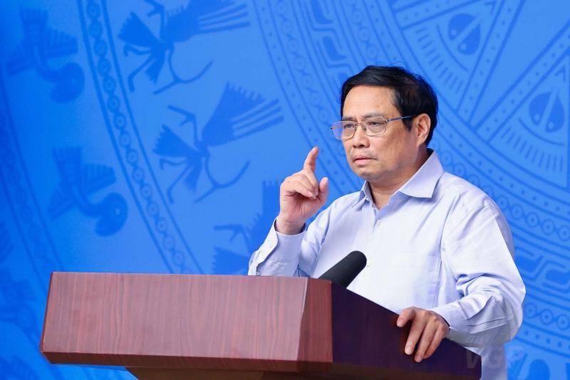 Thủ tướng nhấn mạnh, dứt khoát không lơ là, chủ quan, mất cảnh giác trước dịch bệnh, không say sưa, ngủ quên với những kết quả đã đạt được - Ảnh VGPNhật Bắc