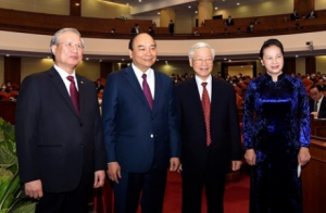 Chùm ảnh: Trọng thể khai mạc Hội nghị Trung ương 14