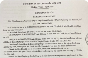 Bắc Ninh: Mua đất bằng hợp đồng góp vốn, người dân có nguy cơ mất trắng