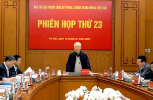 Ban Chỉ đạo Trung ương về phòng, chống tham nhũng, tiêu cực họp phiên thứ 23 