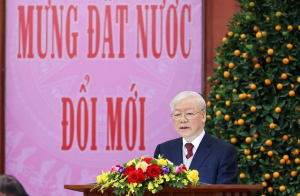 Tổng Bí thư Nguyễn Phú Trọng chúc Tết lãnh đạo, nguyên lãnh đạo Đảng, Nhà nước nhân dịp xuân Quý Mão