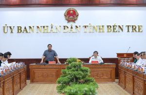 Thủ tướng Phạm Minh Chính làm việc với Ban Thường vụ tỉnh Bến Tre