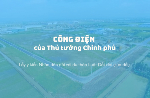 Công điện của Thủ tướng Chính phủ về tổ chức lấy ý kiến Nhân dân đối với dự thảo Luật Đất đai (sửa đổi)
