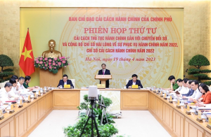 Thủ tướng chủ trì phiên họp thứ 4 - Ban chỉ đạo cải cách hành chính của Chính phủ