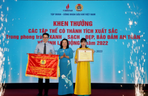 Công đoàn PV GAS được vinh danh  tại Lễ phát động Tháng Công nhân năm 2023 của ngành Dầu khí
