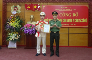 Bắc Giang: Thiếu tá Nguyễn Thành Nam giữ chức Trưởng công an huyện Sơn Động
