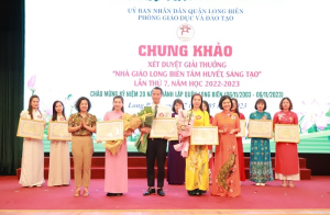 Chung khảo Giải thưởng “Nhà giáo Long Biên tâm huyết, sáng tạo” lần thứ 7
