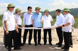 Quyền Chủ tịch UBND tỉnh Quảng Ninh kiểm tra công tác GPMB Khu công nghiệp Sông Khoai