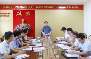 Quảng Ninh: Phó Bí thư Tỉnh ủy Đặng Xuân Phương làm việc với Ban Tổ chức Tỉnh ủy