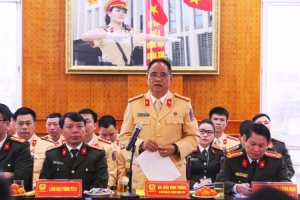 Hà Nội: Ra quân bảo đảm trật tự an toàn giao thông đầu năm 2018