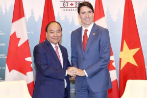 Thủ tướng Nguyễn Xuân Phúc hội đàm với Thủ tướng Canada