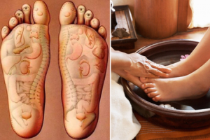 Ngâm chân bằng muối ngâm chân thảo dược trước khi đi ngủ chữa được 12 loại bệnh