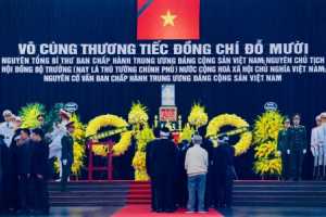 Lễ viếng nguyên Tổng Bí thư Đỗ Mười
