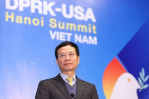 Bộ trưởng Nguyễn Mạnh Hùng: "Bộ TTTT là người nhà của các bạn khi ở Việt Nam tác nghiệp Hội nghị thượng đỉnh Mỹ - Triều"