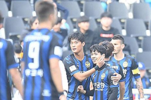 Công Phượng lập cú đúp giúp Incheon United thắng đậm