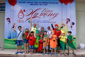"Trao hy vọng" ngày hội hiến máu của Cựu học sinh PTTH Hà Nội 1991-1994