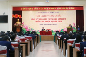 Hội nghị toàn quốc tổng kết công tác tuyên giáo năm 2019