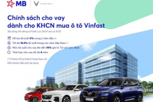 Siêu ưu đãi khi vay vốn tại MB mua ô tô Vinfast
