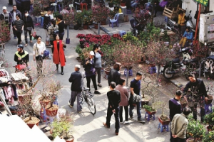 Chợ hoa phố cổ