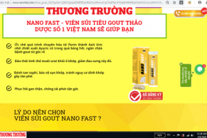 Sau cảnh báo, TPCN Nano Fast quảng cáo sai công dụng mọc lên như nấm sau mưa