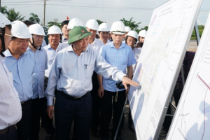 Chùm ảnh: Thủ tướng kiểm tra tiến độ triển khai Dự án sân bay Long Thành