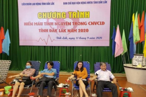Đắk Lắk:  Gần 1000 cán bộ công chức, viên chức và người lao động tham gia hiến máu tình nguyện năm 2020