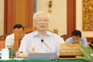 Bộ Chính trị làm việc với Ban Thường vụ Thành ủy TPHCM