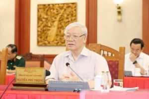 Tiến tới Đại hội XIII của Đảng:  Bộ Chính trị làm việc với Ban Thường vụ Đảng ủy Công an Trung ương
