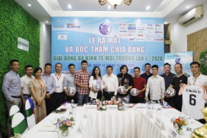 12 đội bóng mạnh tham dự Giải bóng đá Kinh tế Môi trường lần I-2020