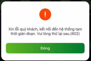 Ngân hàng số Vietcombank gặp sự cố hàng loạt