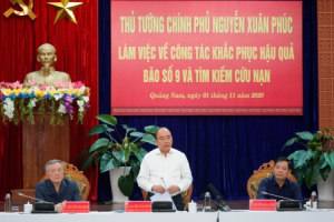 Thủ tướng chủ trì họp bàn giải pháp khắc phục hậu quả bão số 9