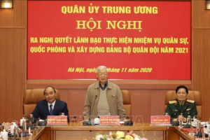 Tổng Bí thư, Chủ tịch nước Nguyễn Phú Trọng chủ trì Hội nghị Quân ủy Trung ương