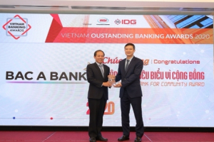 BAC A BANK - ngân hàng tiêu biểu vì cộng đồng 2020