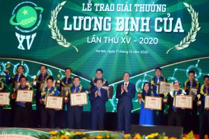 56 nhà nông trẻ được tôn vinh tại Lễ trao giải thưởng Lương Định Của lần thứ XV