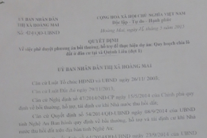 Hoàng Mai, Nghệ An: Dân kêu cứu vì đền bù không thỏa đáng