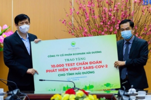 Ecopark ủng hộ hàng tỷ đồng giúp Hải Dương chống Covid-19
