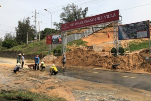 Dự án Goldsand Hill Villa sạt lở, tỉnh Bình Thuận chỉ đạo khẩn