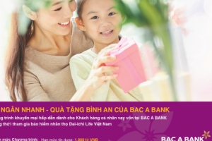 Giải ngân nhanh để đón quà tặng bình an từ BAC A BANK