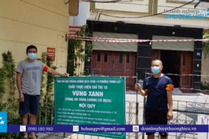 UBND phường Thịnh Liệt cùng nhân dân đồng lòng thiết lập “Vùng xanh” nâng cao tinh thần phòng chống Covid – 19