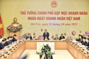 Thủ tướng Phạm Minh Chính gặp mặt doanh nhân nhân ngày Doanh nhân Việt Nam