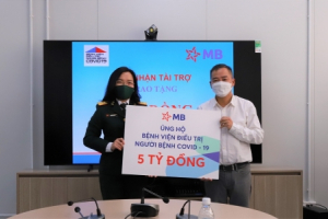 MB ủng hộ 5 tỷ đồng cho Bệnh viện điều trị người bệnh Covid - 19