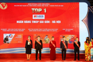 Nhiều sản phẩm của SHB được vinh danh “Top 1 Hàng Việt Nam được người tiêu dùng yêu thích nhất năm 2021”