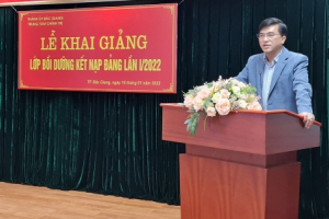 Bắc Giang khai giảng lớp Bồi dưỡng kết nạp Đảng lần I/2022