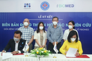Ký kết hợp tác nghiên cứu giữa bệnh viện Hùng Vương và Fbiomed, ngân hàng mô Cryoviva Việt Nam 