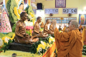 Chùa Long Phước Thọ trang nghiêm lễ cung nghinh và an vị tôn tượng Tôn sư Thiện Phước
