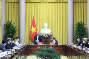 Chủ tịch nước làm việc với các chuyên gia về đề án chiến lược xây dựng, hoàn thiện Nhà nước Pháp quyền xã hội chủ nghĩa